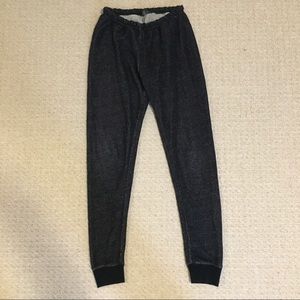 Roots Black Salt and Pepper Slim Sweatpants